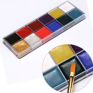 12 Colors Face Painting Body Paint Makeup Halloween Party Face Body Art Painting
