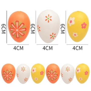 New Cross-border Wholesale Plastic Easter Eggs Easter Gifts Thanksgiving and Party Decorations