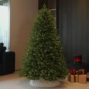 Plastic Artificial Christmas Tree Stand with Strong Iron Foot Frame-Durable Holiday Decoration
