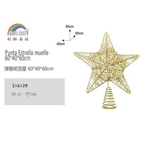 Christmas Tree Decorative Star 108pcs Stand and Accessories for Top Decoration