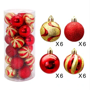 Factory Price Christmas Decoration Acrylic Plastic Christmas Hanging Ball