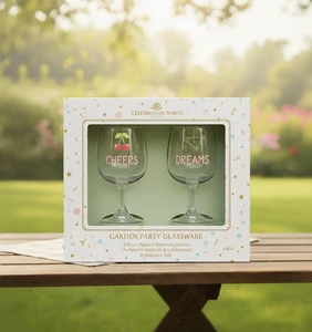 Creative Printed Cocktail Wine Drinking Glass Gift Set for Party Picnic Bar Use Custom Logo Wholesale 2 Pcs Glasses Set