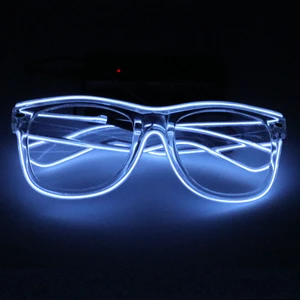 High Quality Neon Glasses LED Sunglasses Flashing EL Wire Led Crazy Big Party Glasses