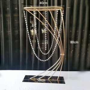 Hot Sale Wedding Event Table Decoration Gold Metal Flower Ball Stand Wedding Centerpieces Flower Stand