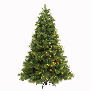 Factory Direct Source Customized Christmas Tree Pre-lit Artificial Christmas Tree with Pine Needle Tips