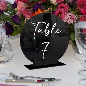 Factory Price Round 3mm Thickness Acrylic Table Numbers Table Sign DIY Personalized Wedding Seat Cards Blank Place Cards