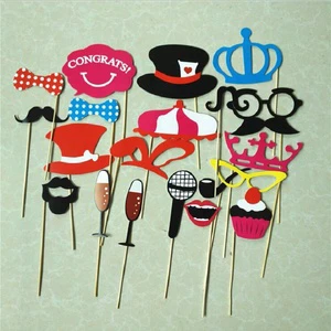 European Fashion Paper Crown champagne Photo Booth Props for Wedding Bridal Shower Engagement Party Supplies