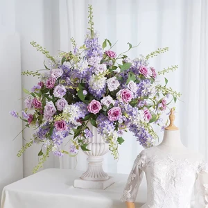 Wholesale Luxury Silk Flowers Decor Artificial Flower Ball Arrangement Centerpieces for Wedding Table Party Decorations