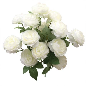 Hot Selling Ouge PS-01 Single Artificial Silk Fabric Rose Wedding Table Set Ornament Garden Supply