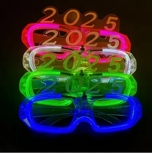 2025 Party Glow in the Dark Glasses Light up LED Glasses Neon Party Favors Sunglasses for Party Supply Decor