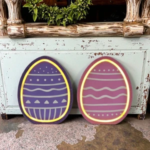 Wholesale LED Painted Technique Easter Bunny Decoration Handmade Wooden MDF for Home Festival Event Party Supplies
