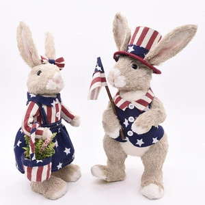 Best Selling Handmade Supplies American Festival Easter Bunny Decoration Easter Craft Decoration