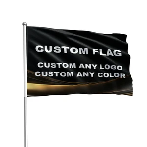 Fast Delivery Custom 3ftx5ft 4ftx6ft 90cmx150cm Any Size Logo Single Double Sided Printed Large Sports Team Flag Banner