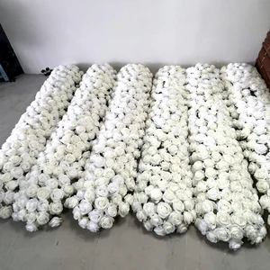 High Quality White Silk Dried Flowers with Long Strip Modern Wedding Table Decorations Artificial Centerpieces