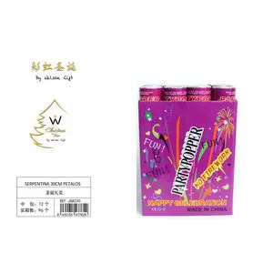 Wilson 礼品派对礼炮 30 厘米五彩纸屑炮 祝贺庆典用 一次性手动驱动圆筒 塑料材质 中国制造