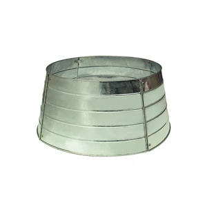 USA Made Galvanized Metal Christmas Tree Stand and Decorative Collar Accessories