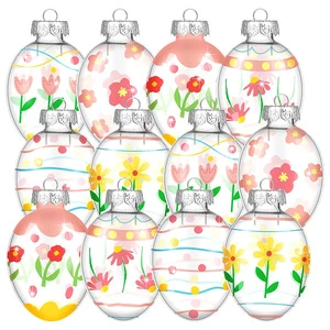 Colorful Easter Hanging Eggs Festive Decorative Spring Ornaments for Home and Party Holiday Supplies