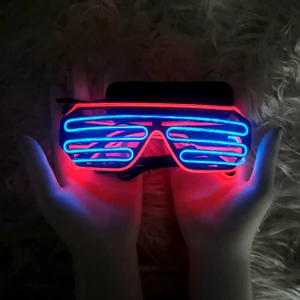 PARTY LED LIGHT up GLASSES LED Glasses Ideal for All Types of Night and Atmospheric Events: Nightclubs, LED Party, Weddings