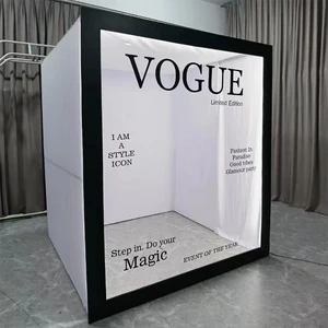 Party Supplies Magazine Party Booth With Led Fill Light Backdrop Magazine Photo Booth
