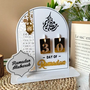 Customized Acrylic Ramadan Advent Calendar Muslim Home Decorations for Eid for Party Decorations