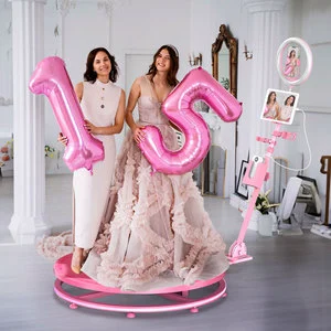 MWE 360 Photo Booth Accessories Backdrop Video Shoot Party Party Red Carpet Green Screen