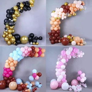 For Latex Balloon Chain Set Circle Shape Birthday First Birthday Grand Opening Holiday Photo Props Decor Package