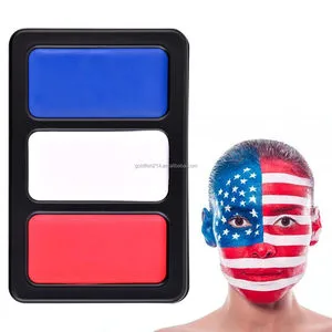 3 Color American Flag Body Painting Supplies Red White Blue Face Paint for Independence Day