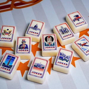 250th Anniversary Of The Founding Of The United States Acrylic Mahjong Set Adult Entertainment Supplies Casino Gambling
