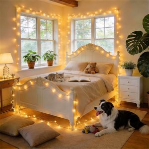 403ft 1000 LED Christmas Tree Lights Outdoor 8 Modes Timer Fairy Light IP65 Waterproof Energy Saving Safe Kids Pets