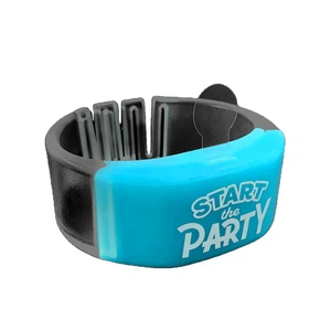 Customization Promotional logo Party Favorite Light-emitting Bracelet LED Button Control Wristband