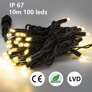 Ip65 Rubber Cable String Light Waterproof Outdoor For Garden Decoration Party Christmas Led Twinkle Light