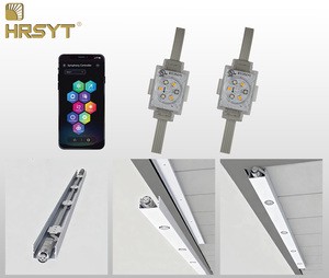 HRSYT DC48V IP68 Waterproof Exterior Aluminum Track Point Light Christmas Holiday Lighting RGBW Permanent Outdoor Eveas Light