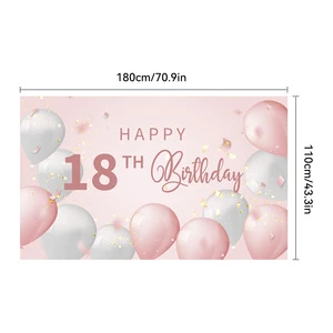 New Birthday Background Banner Photo Pavilion Background Banner Birthday Party Supplies Factory Direct