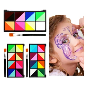 Best Selling Wholesale Cosplay Party Professional Colorful Water Based Body Face Paint Makeup for Children
