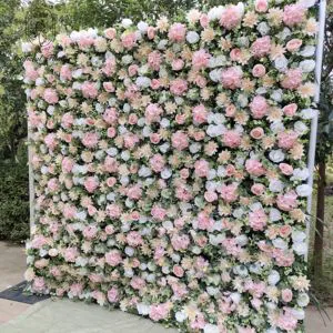 Factory Wholesale Wedding Flower Wall Artificial Flower Backdrop Restaurant Decoration Wedding Party Events Wall Panels