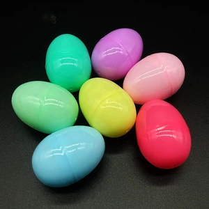 Wholesale Fillable Regular Size Bulk Pack Colorful Bright Plastic Easter Eggs 1000pc MOQ for Holiday Decoration