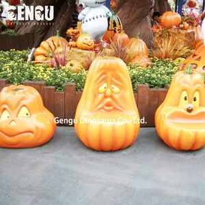 Customized Any Size Halloween Decoration - Fiberglass Pumpkin Chair