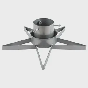 Silver Color Durable High Quality Metal Christmas Tree Stand Latest Design Modern Tree Stand for Christmas Tree Support