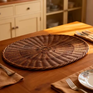 American Style Gold Placemats Luxury Non Slip Dining Table Mats For Wedding Party