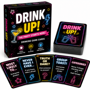 Custom Drink Game Cards Manufacturer Party Alcohol Game Deck OEM Printing Waterproof Fun Card Set with Box Wholesale Supplier