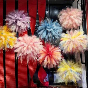 Colorful Simulated Reed Flowers Valentine's Day Wedding Decoration Photography Props Indoor and Outdoor Decorative