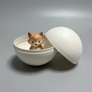 Custom Compostable Easter Eggs In Blind Slotted Boxes Pulp Molded Cylinder Shape With Embossing Printing