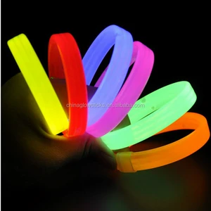 Glow Bracelet Customized Printing logo Glow Stick Bracelets 30 Pack