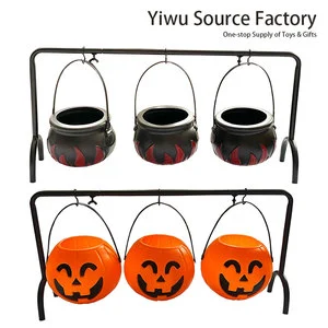 Jincan Eco-Friendly Halloween PE Plastic Bucket Portable Pumpkin & Blind Box Novelty & Gag Toys Hot Selling Product for Kids