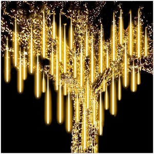 8-Tube Meteor Shower Rain LED String Light Garland for Home Display Christmas Tree Decoration for Garden Park Balcony IP67 Rated