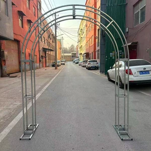 Cheaper Wedding Backdrop Stand Heavy Metal Frame Banquet Flower Backdrop Arch