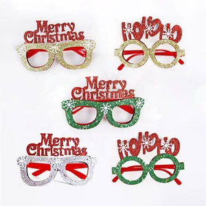New Funny Factory Christmas Decoration Glasses For Adults Children Eco-friendly Reusable Holiday Party Eyewear Personalized