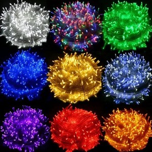 Sunled Outdoor Waterproof IP44 220V/110V 8 Mode Flashing Warm White Christmas Fairy Light 10M 100Led Tree Decorative Lighting