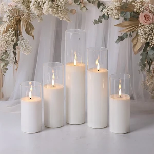 Matti's Wholesale Wedding Event Centerpieces Table Light Decorations Flowers and Led Candle For Decoration Wedding Artificial