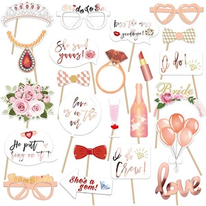 Wedding Engagement Party Photo Booth Props Bride to Be Photography Decorations Supplies